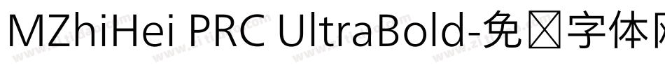 MZhiHei PRC UltraBold字体转换